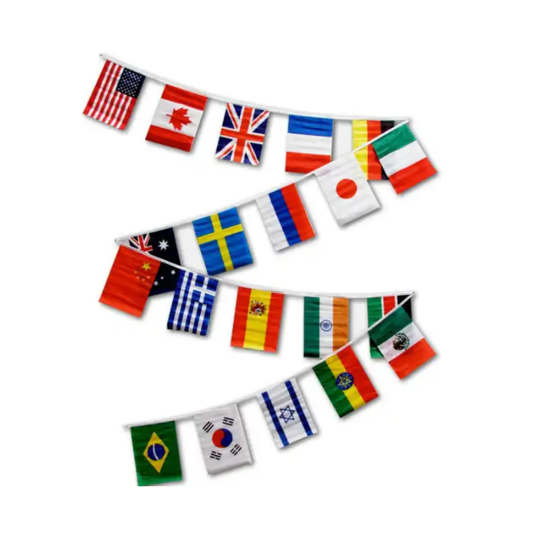 All Color Custom Flag Double Side Printing 100% Polyester Outdoor Flying Custom Flags And Banners